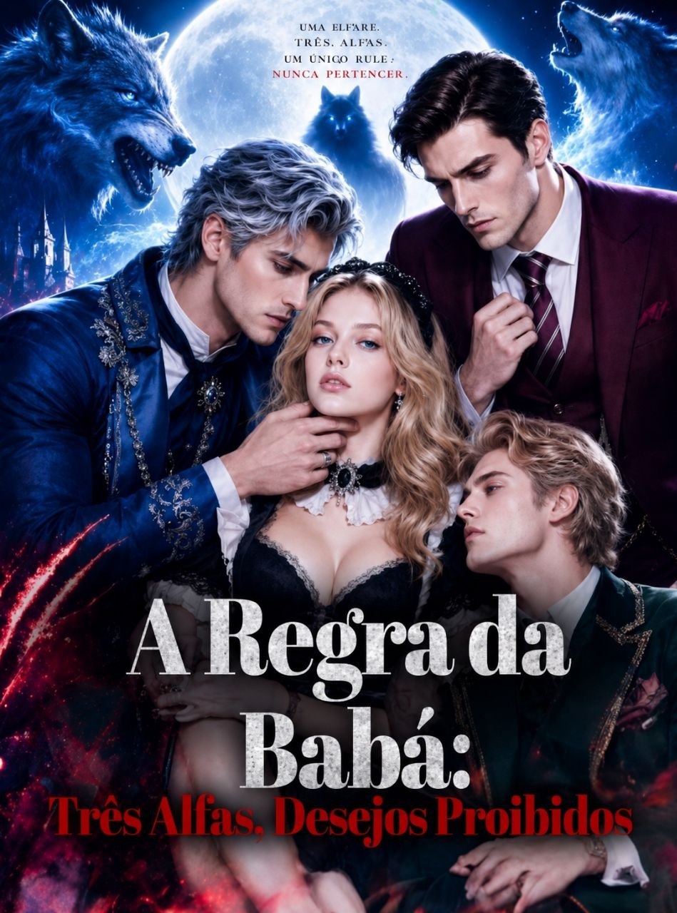 Capa de A REGRA DA BABÁ: TRÊS ALFAS, DESEJOS PROIBIDOS
