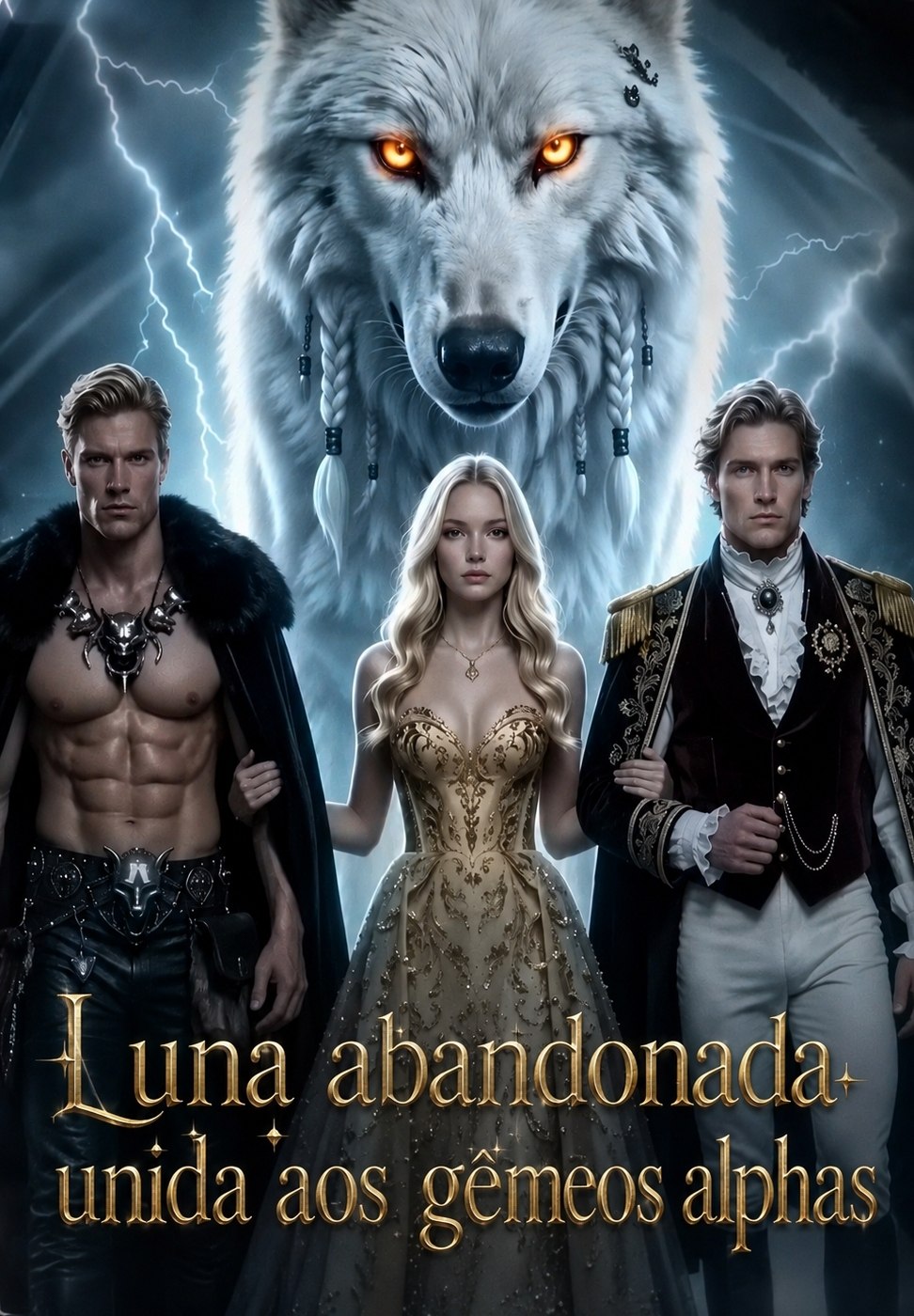 Capa de LUNA ABANDONADA: UNIDA AOS GÊMEOS ALPHAS