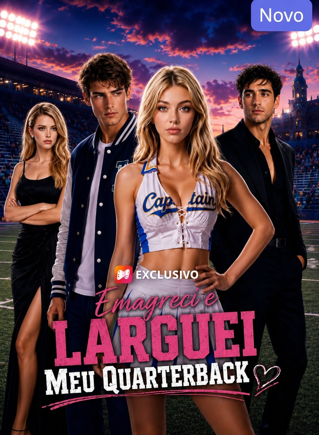 Capa de EMAGRECI E LARGUEI MEU QUARTERBACK