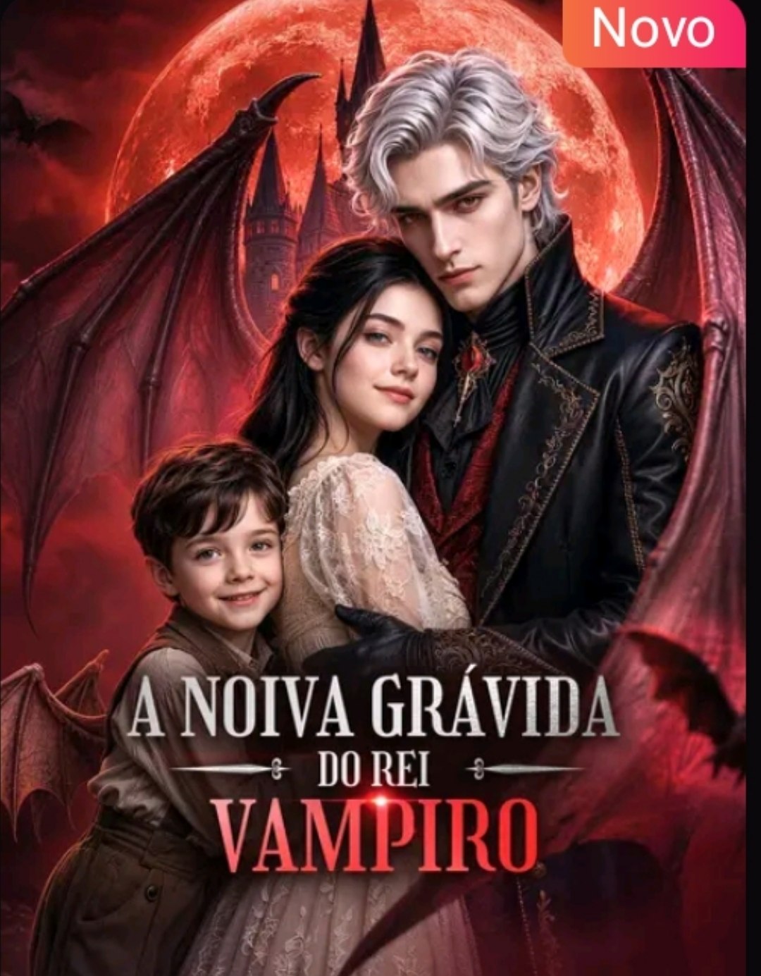 Capa de A NOIVA GRÁVIDA DO REI VAMPIRO
