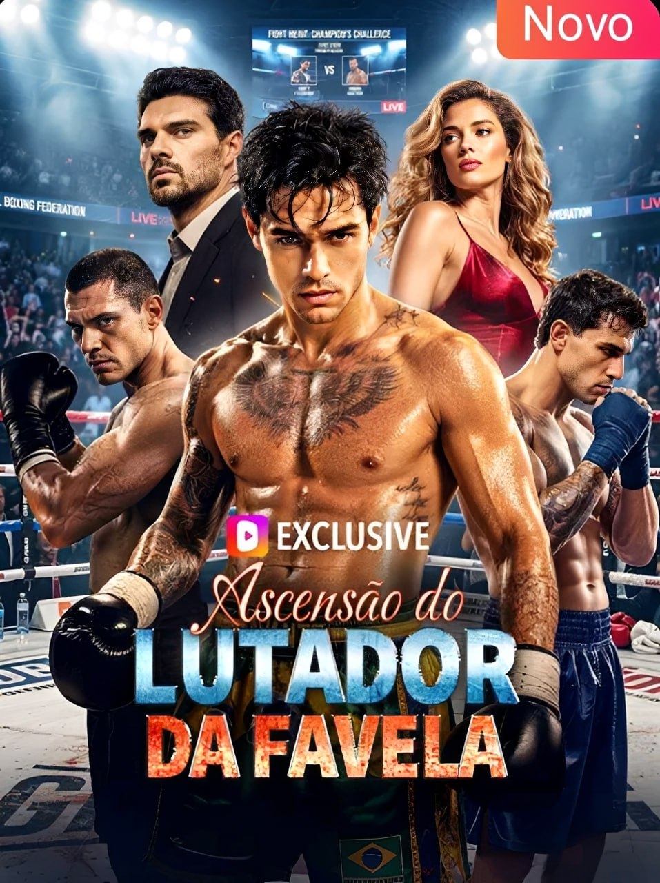 Capa de ASCENSAO DO LUTADOR DA FAVELA