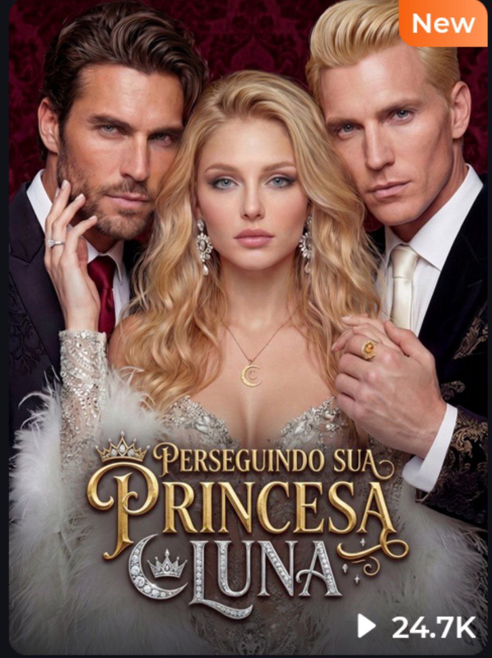 Capa de PERSEGUINDO SUA PRINCESA LUNA