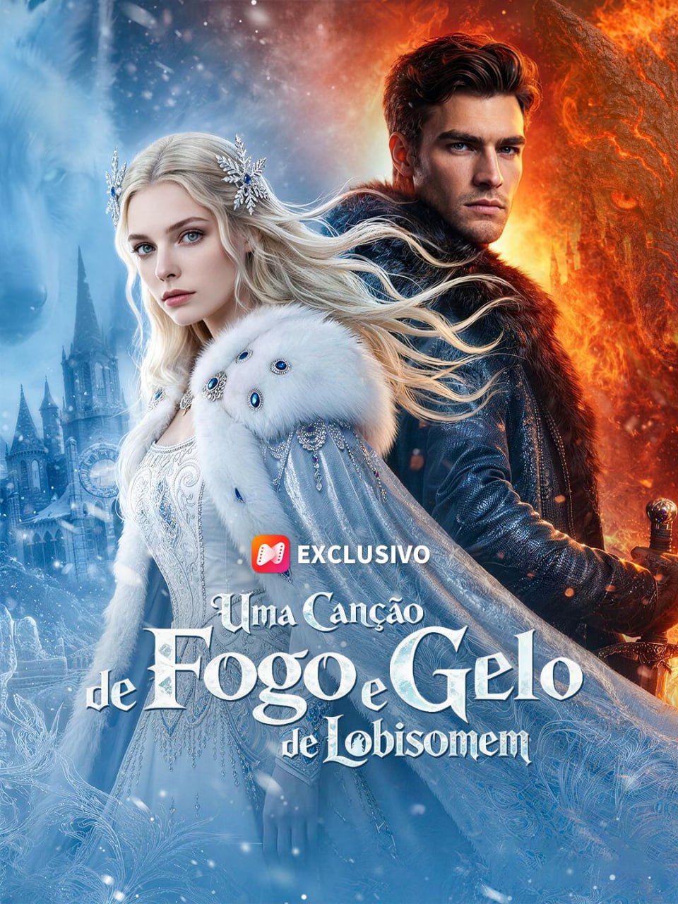 Capa de UMA CANÇÃO DE FOGO E GELO DE LOBISOMEM