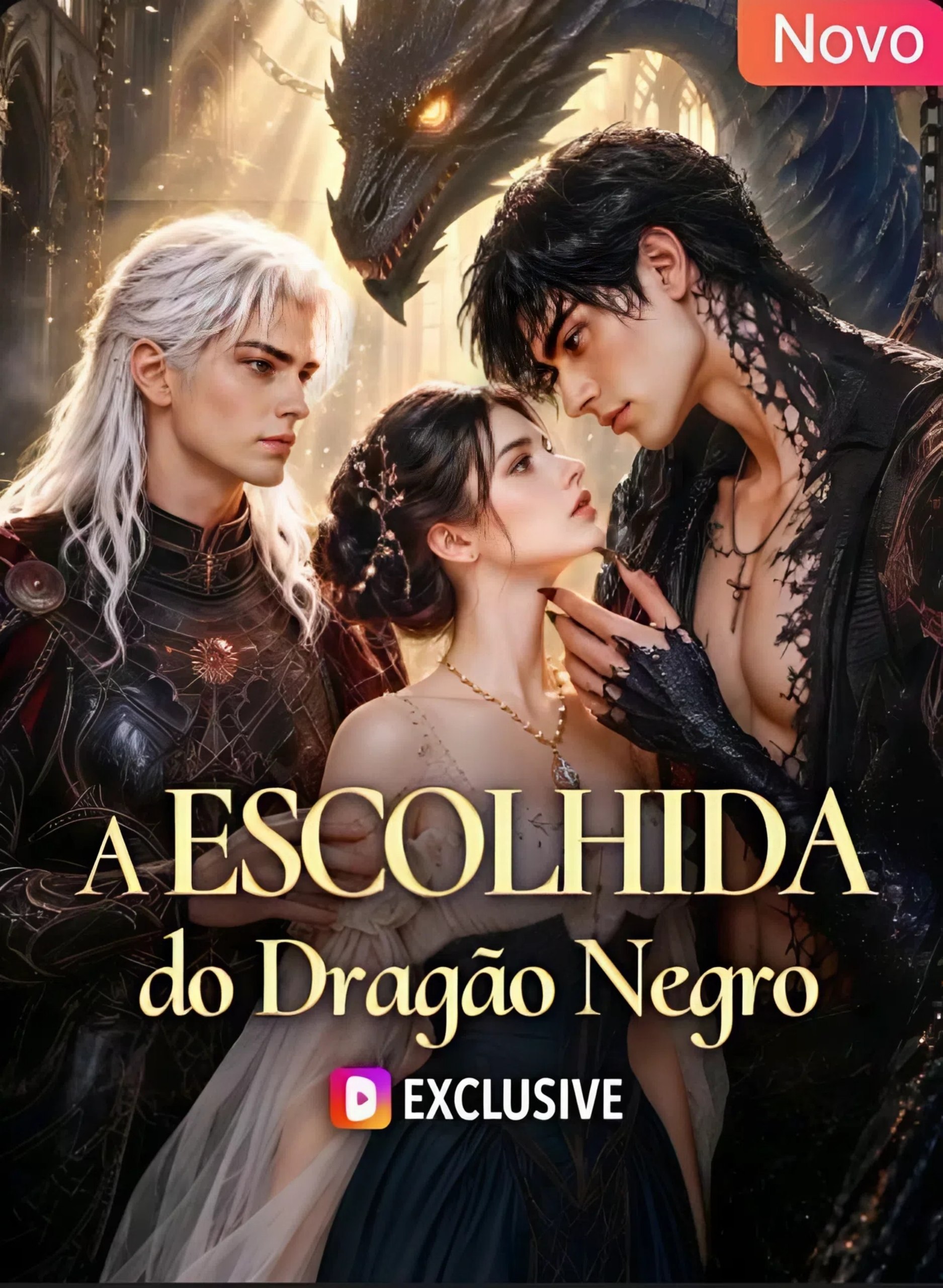 Capa de A ESCOLHIDA DO DRAGÃO NEGRO