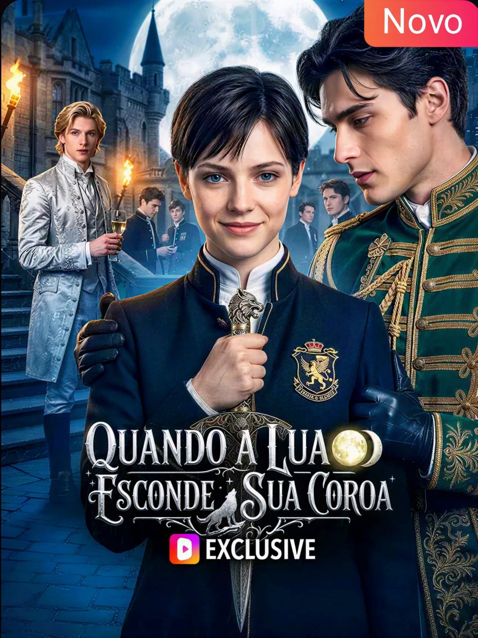Capa de QUANDO A LUA ESCONDE SUA COROA
