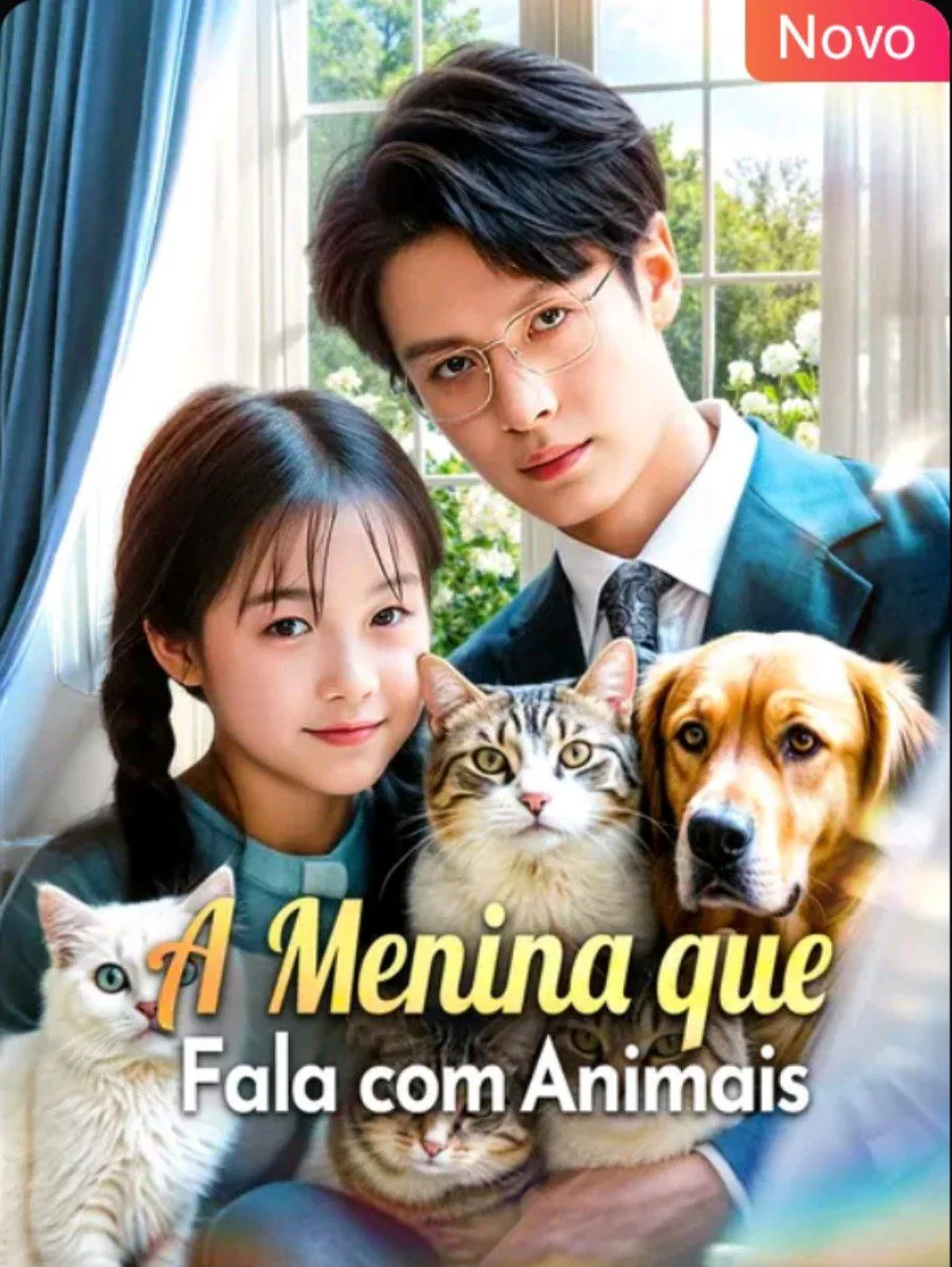 Capa de A Menina Que Fala Com Os Animais