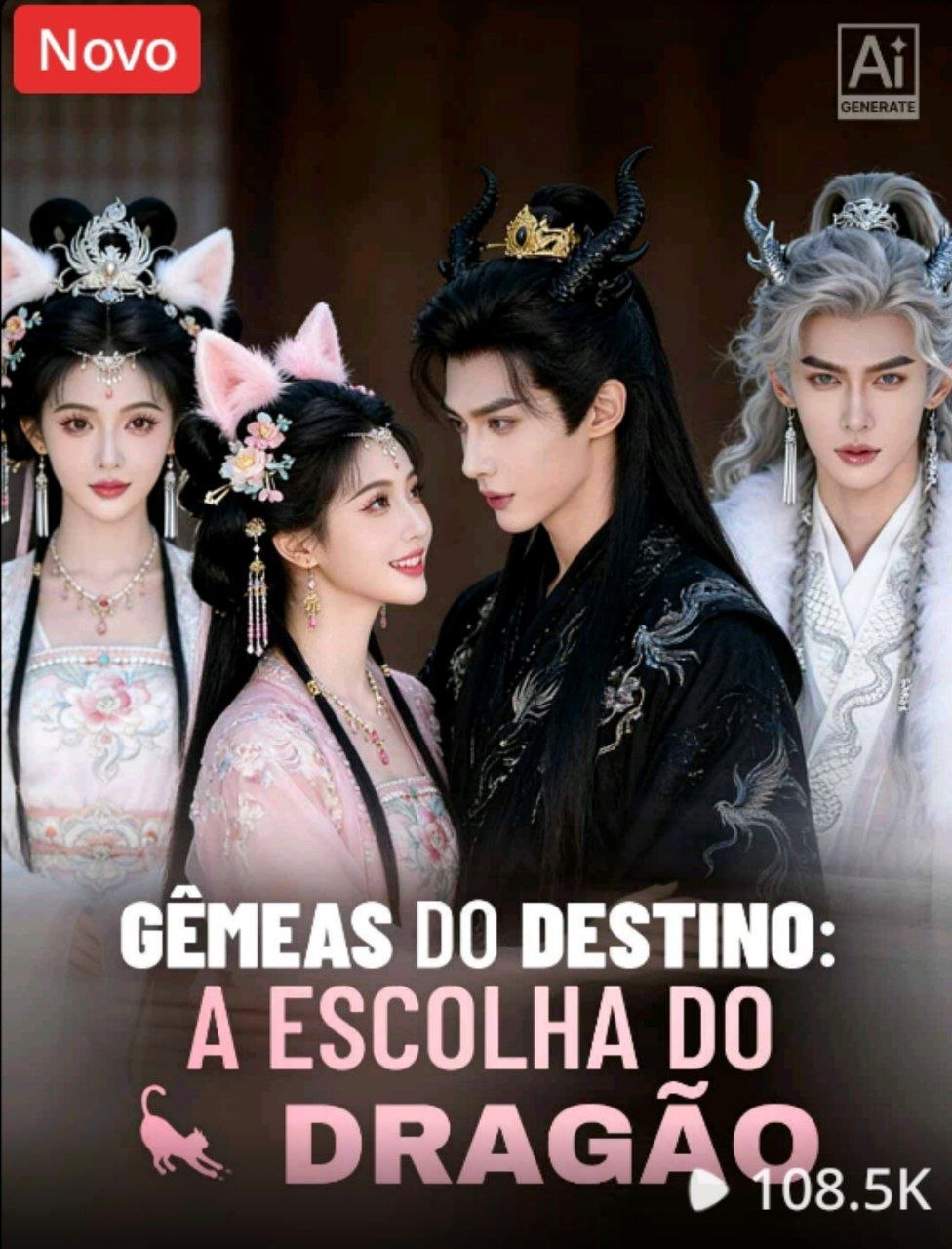 Capa de GÊMEAS DO DESTINO A ESCOLHA DO DRAGÃO