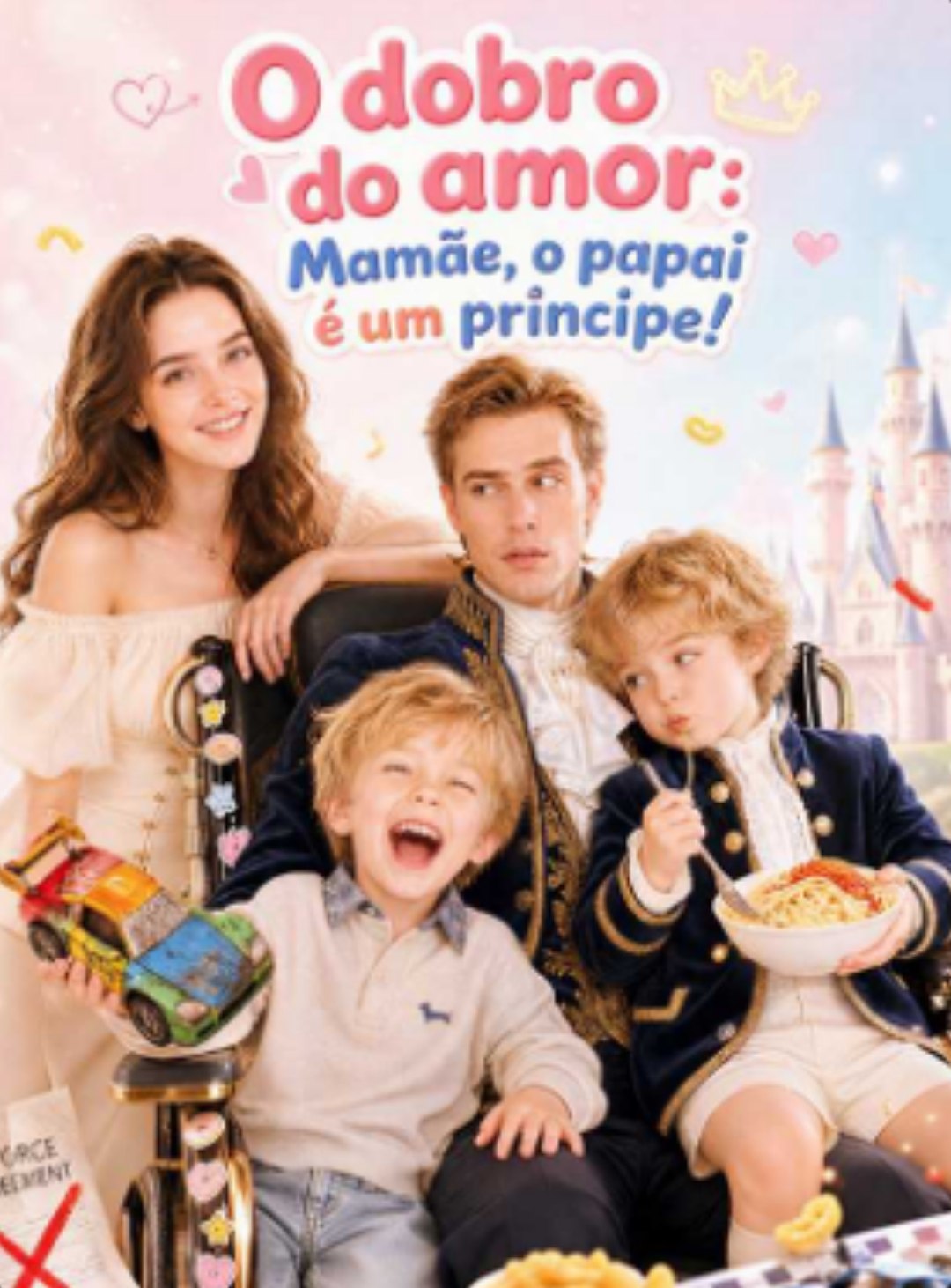 Capa de O DOBRO DO AMOR: MAMÃE, O PAPAI É UM PRÍNCIPE!