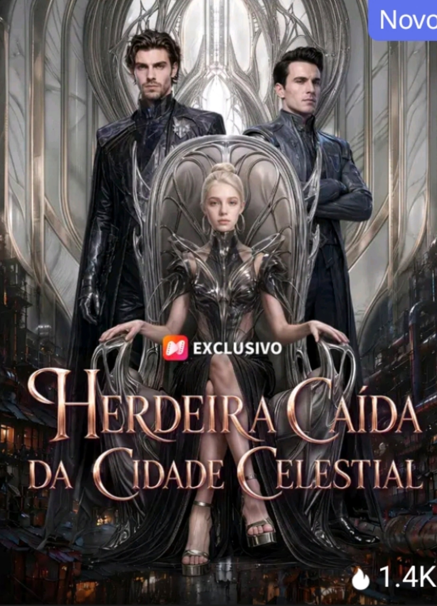 Capa de HERDEIRA CAIDA DA CIDADE