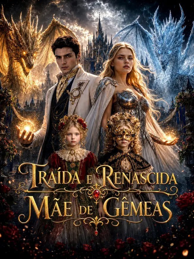 Capa de TRAÍDA E RENASCIDA MÃE DE GÊMEAS
