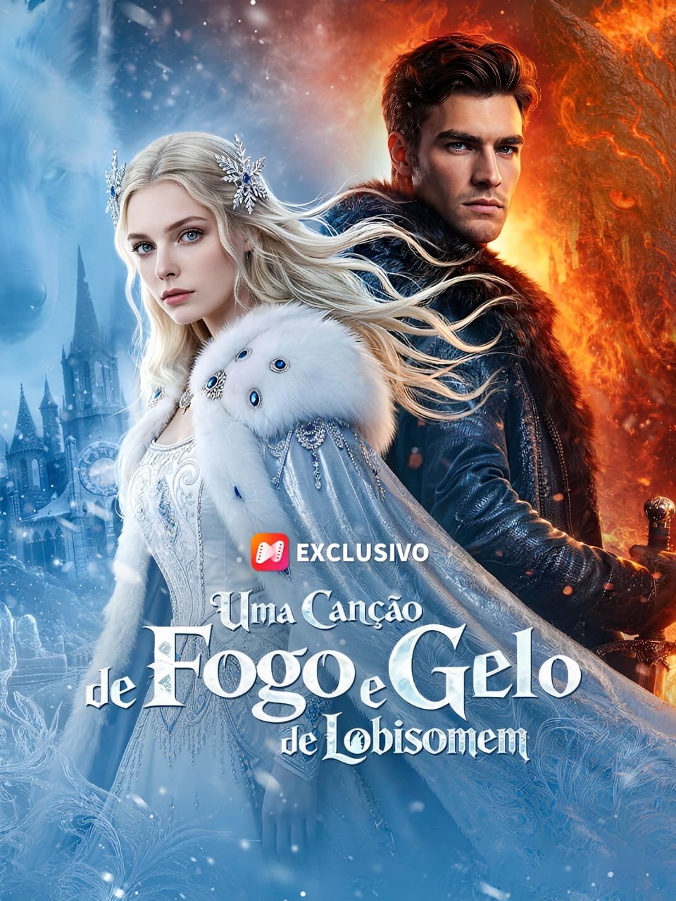 Capa de UMA CANÇÃO DE FOGO E GELO DE LOBISOMEM