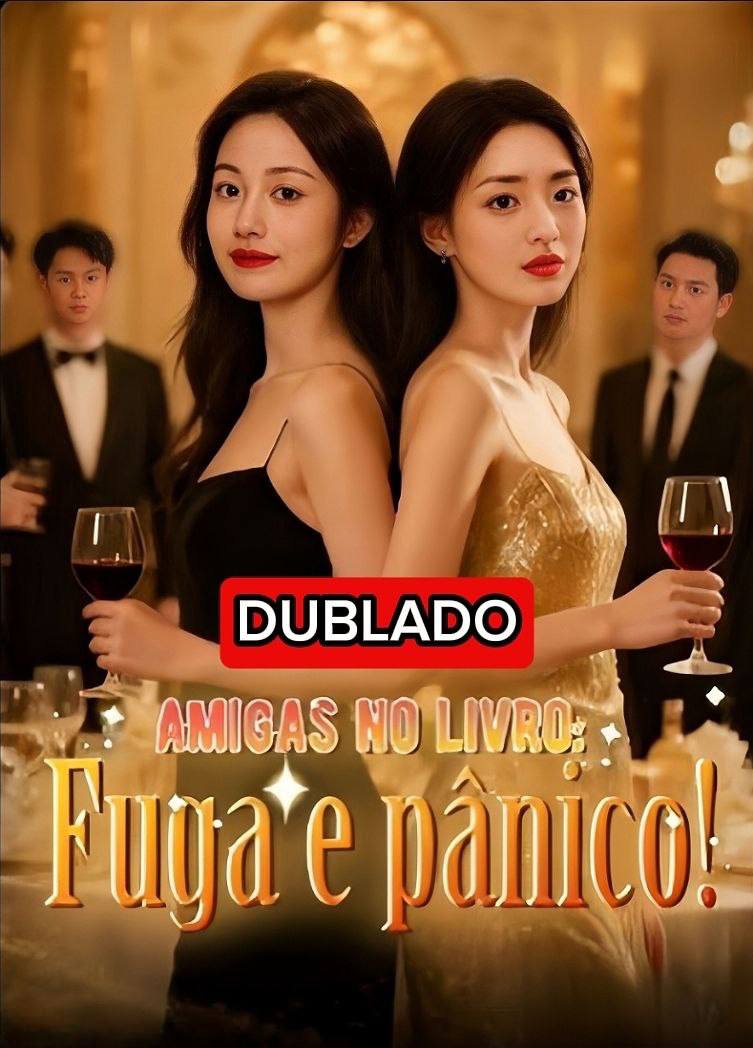 Capa de Amigas No Livro Fuga e Pânico