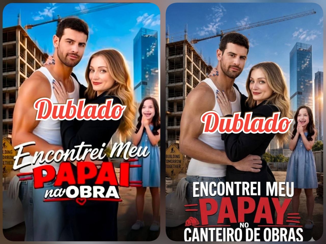 Capa de ENCONTREI MEU PAPAI NO CANTEIRO DE OBRAS