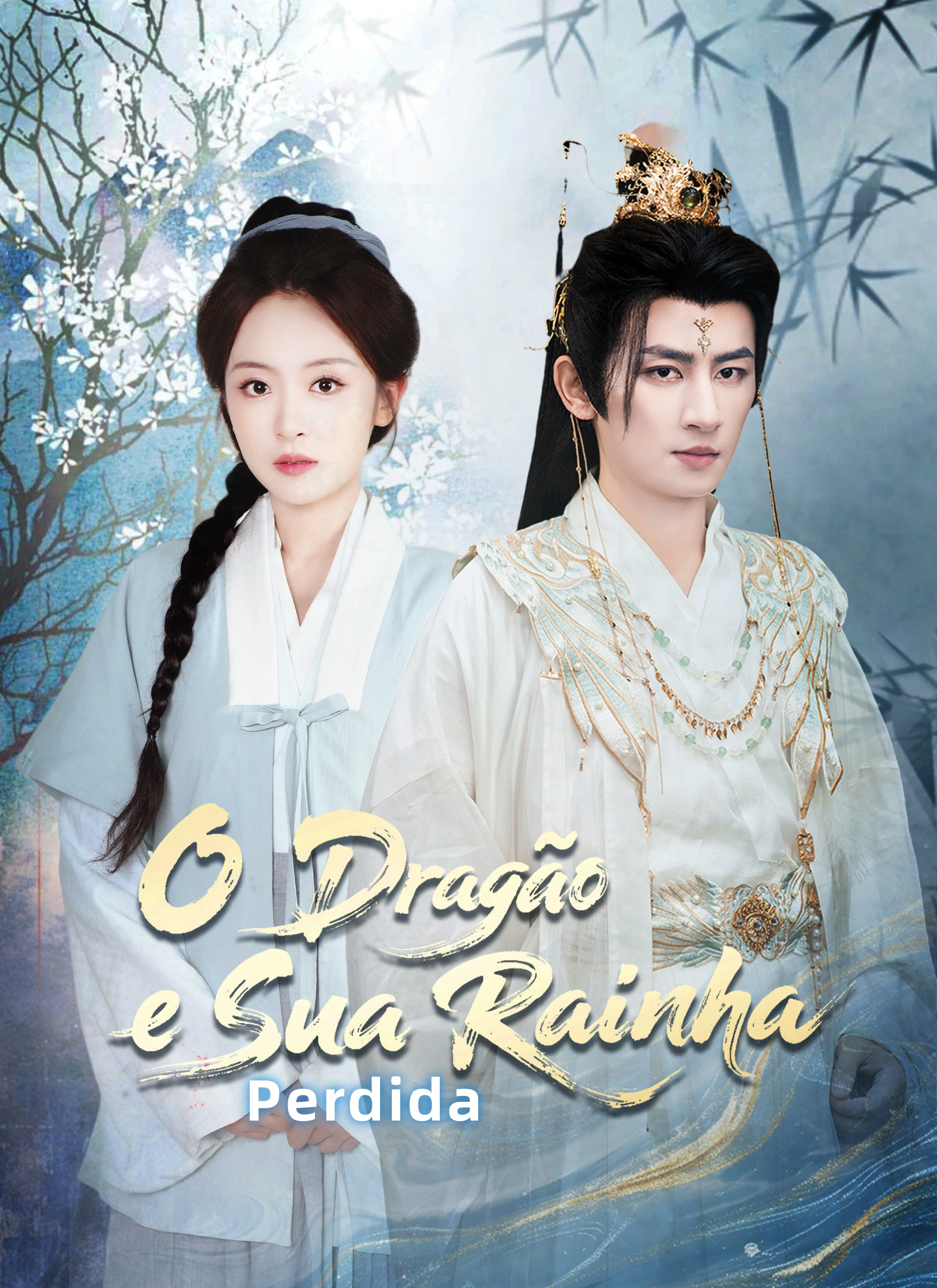 Capa de O DRAGÃO E SUA RAINHA PERDIDA
