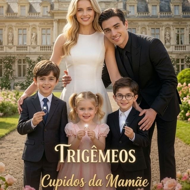 Capa de Trigêmeos Cupidos da mamãe